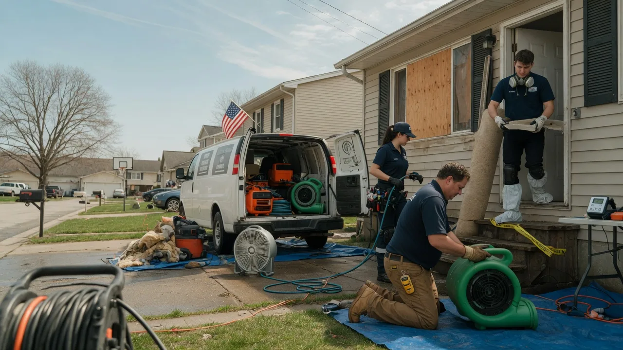 Water Damage Restoration in Larwill, IN near me